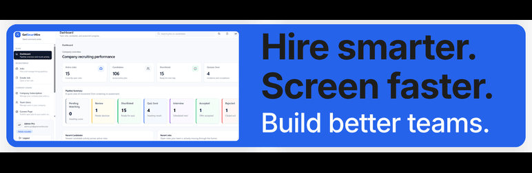 GetSmartHire Careers Preview Wordpress Plugin - Rating, Reviews, Demo & Download