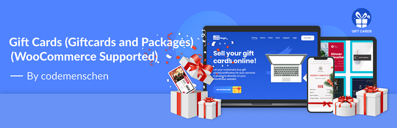 Gift Cards (Gift Vouchers And Packages) (WooCommerce Supported) Preview Wordpress Plugin - Rating, Reviews, Demo & Download
