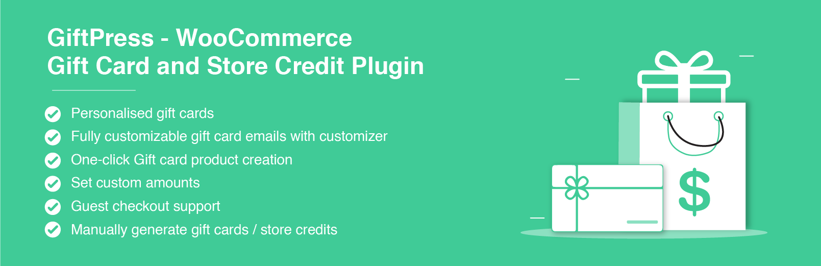 GiftPress – WooCommerce Gift Card And Store Credit Preview Wordpress Plugin - Rating, Reviews, Demo & Download