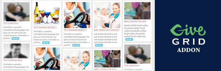 Give Donation Grid Addon Preview Wordpress Plugin - Rating, Reviews, Demo & Download