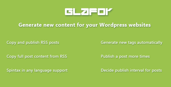 Glafor Preview Wordpress Plugin - Rating, Reviews, Demo & Download