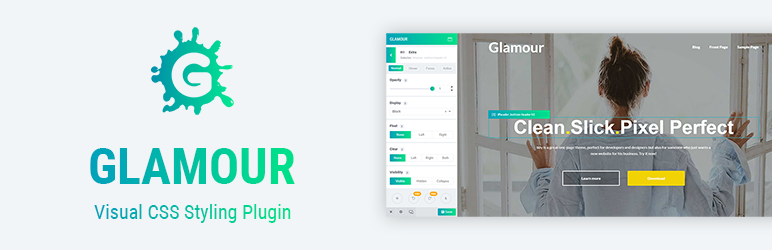 Glamour – Visual CSS Styling Plugin Preview - Rating, Reviews, Demo & Download