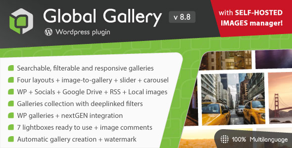 Global Gallery – Wordpress Responsive Gallery Preview - Rating, Reviews, Demo & Download