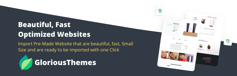 GloriousThemes Starter Sites Preview Wordpress Plugin - Rating, Reviews, Demo & Download