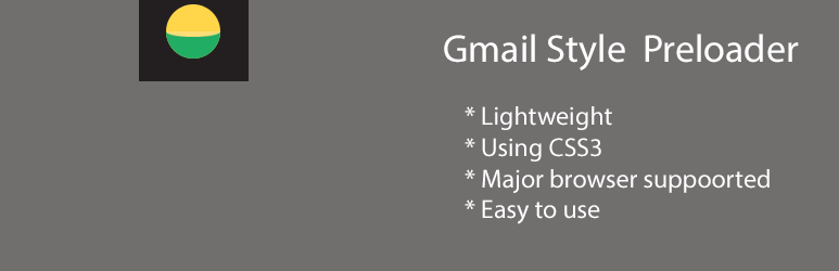 Gmail Style Preloader Preview Wordpress Plugin - Rating, Reviews, Demo & Download