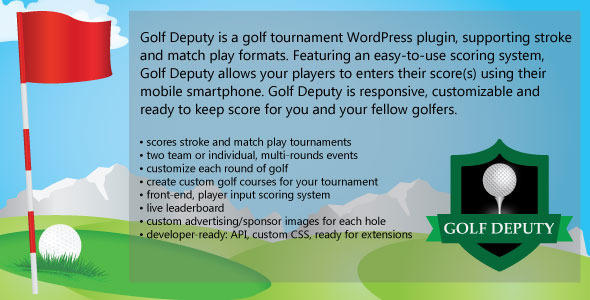 Golf Deputy – Golf Tournament Wordpress Plugin Preview - Rating, Reviews, Demo & Download
