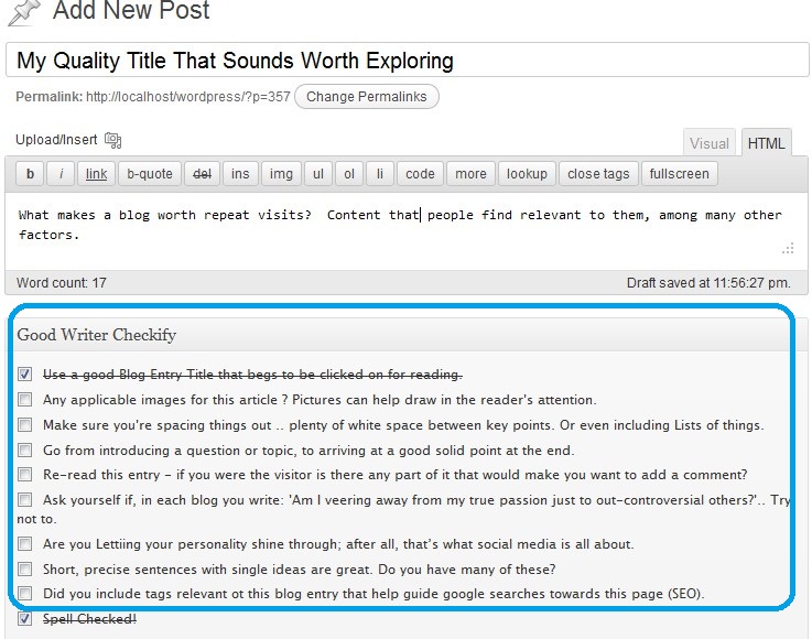 Good Writer Checkify Preview Wordpress Plugin - Rating, Reviews, Demo & Download