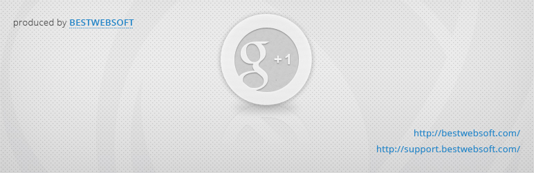 Google +1 By BestWebSoft Preview Wordpress Plugin - Rating, Reviews, Demo & Download