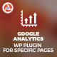 Google Analytics WP Plugin For Specific Pages