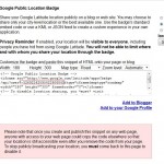Google Latitude Badge Widget