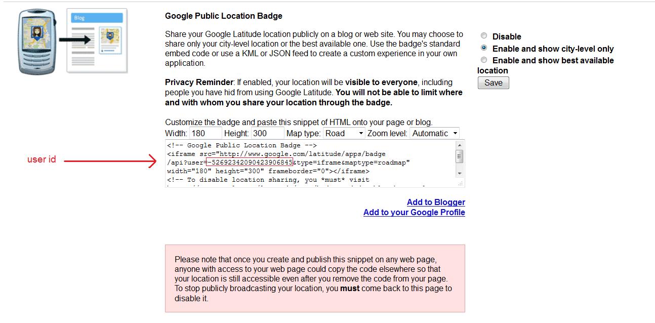 Google Latitude Badge Widget Preview Wordpress Plugin - Rating, Reviews, Demo & Download