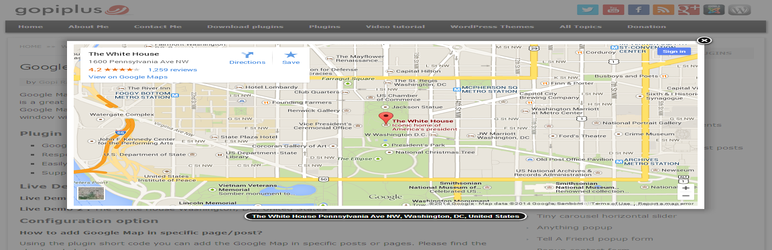 Google Map With FancyBox Popup Preview Wordpress Plugin - Rating, Reviews, Demo & Download