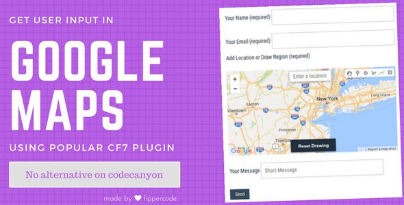 Google Maps Extension For CF7 WordPress Plugin Preview - Rating, Reviews, Demo & Download