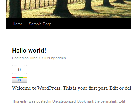 Google Plus One Widget Preview Wordpress Plugin - Rating, Reviews, Demo & Download