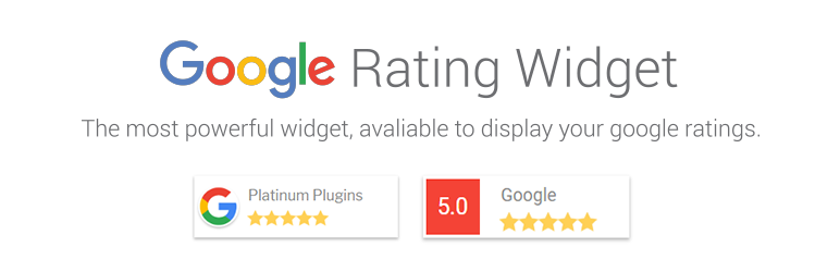 Google Ratings Widget Preview Wordpress Plugin - Rating, Reviews, Demo & Download