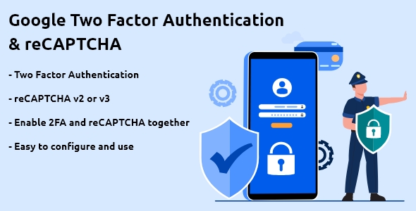 Google Two Factor Authentication & ReCAPTCHA Plugin for Wordpress Preview - Rating, Reviews, Demo & Download