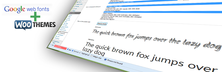 Google Webfonts For Woo Framework Preview Wordpress Plugin - Rating, Reviews, Demo & Download