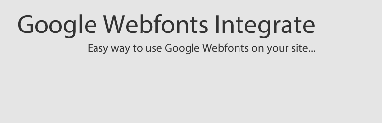 Google Webfonts Integrate Preview Wordpress Plugin - Rating, Reviews, Demo & Download