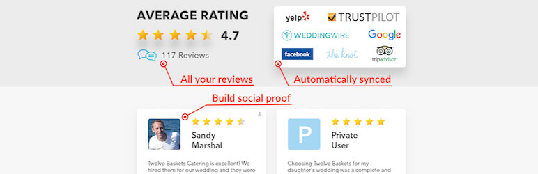 Goserve Review Widget Preview Wordpress Plugin - Rating, Reviews, Demo & Download