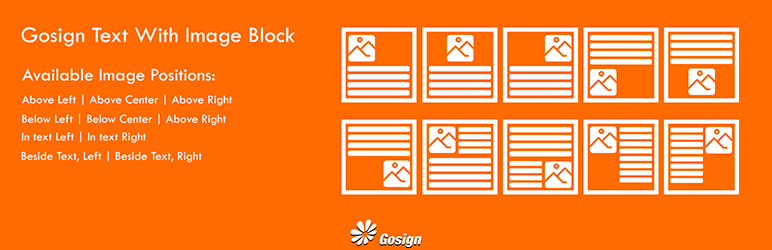 Gosign – Text With Image Block Preview Wordpress Plugin - Rating, Reviews, Demo & Download
