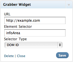 Grabber Widget Preview Wordpress Plugin - Rating, Reviews, Demo & Download