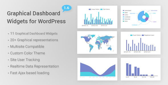 Graphical Dashboard Widgets Plugin for Wordpress Preview - Rating, Reviews, Demo & Download