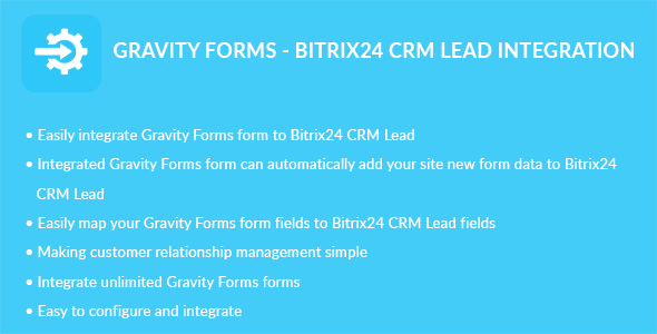 Gravity Forms – Bitrix24 CRM Lead Integration Preview Wordpress Plugin - Rating, Reviews, Demo & Download