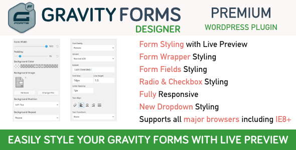 Gravity Forms Designer Preview Wordpress Plugin - Rating, Reviews, Demo & Download