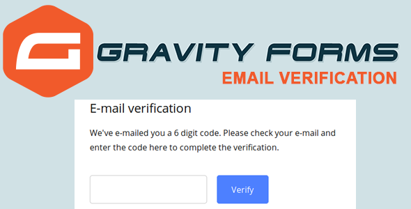Gravity Forms Email Verification – OTP Verification Preview Wordpress Plugin - Rating, Reviews, Demo & Download