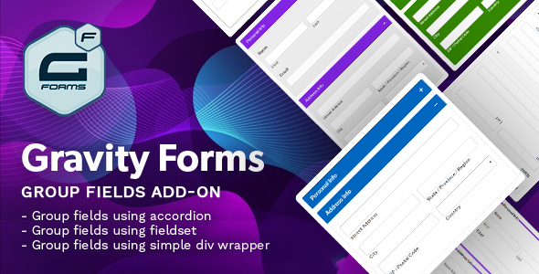 Gravity Forms Group Fields Add-on – (Fieldset, Accordion) Preview Wordpress Plugin - Rating, Reviews, Demo & Download