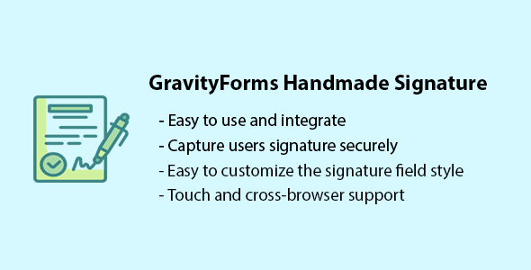 Gravity Forms Handmade Signatures Preview Wordpress Plugin - Rating, Reviews, Demo & Download