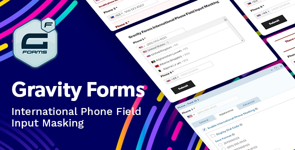 Gravity Forms International Phone Field Input Masking Preview Wordpress Plugin - Rating, Reviews, Demo & Download