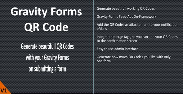 Gravity Forms QR Code Preview Wordpress Plugin - Rating, Reviews, Demo & Download