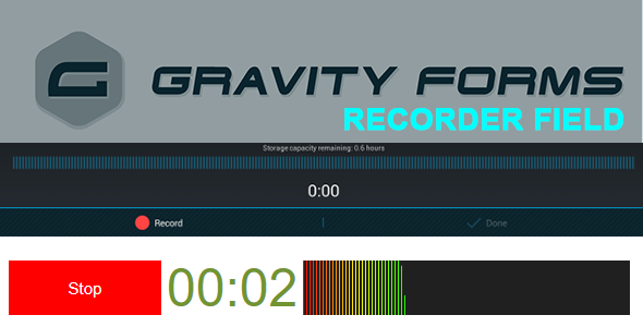 Gravity Forms Recorder Field Preview Wordpress Plugin - Rating, Reviews, Demo & Download