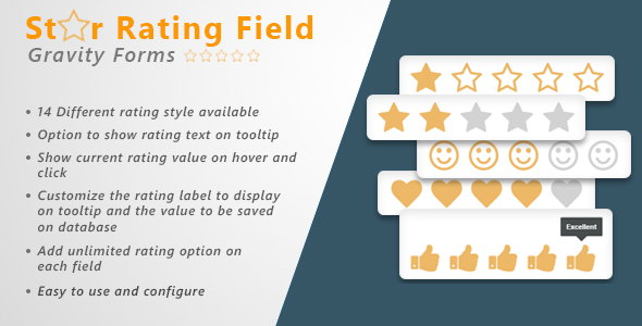 Gravity Forms Star Rating Field Preview Wordpress Plugin - Rating, Reviews, Demo & Download