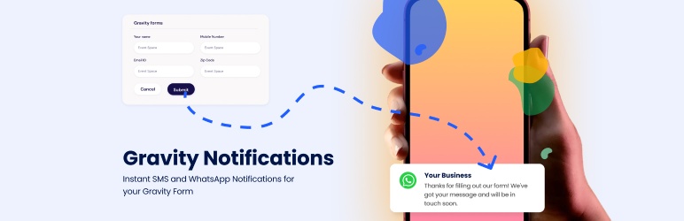 Gravity Notifications – SMS & WhatsApp Alerts For Gravity Forms Preview Wordpress Plugin - Rating, Reviews, Demo & Download