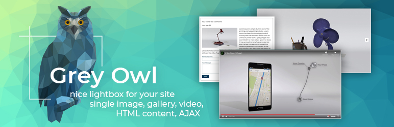 Grey Owl Lightbox Preview Wordpress Plugin - Rating, Reviews, Demo & Download