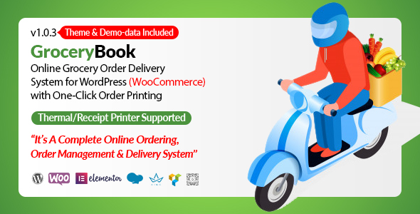GroceryBook | Online Grocery Shopping & Delivery Management System Plugin for Wordpress Preview - Rating, Reviews, Demo & Download