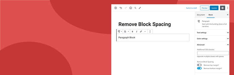 GT Remove Block Spacing Preview Wordpress Plugin - Rating, Reviews, Demo & Download
