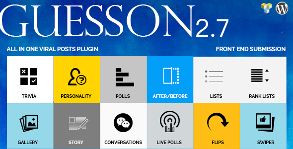 GuessOn – All In One Viral Quiz & Polls -Wordpress Preview - Rating, Reviews, Demo & Download