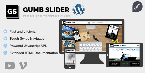 Gumb Slider – Responsive JQuery Image Gallery Plugin for Wordpress Preview - Rating, Reviews, Demo & Download