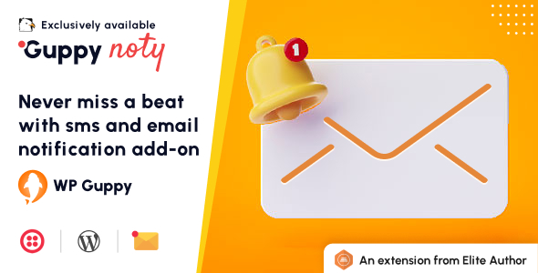 Guppy Noty –  SMS And Email Notifications Extension For WP Guppy Pro Preview Wordpress Plugin - Rating, Reviews, Demo & Download
