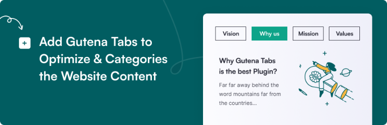 Gutena Tabs Preview Wordpress Plugin - Rating, Reviews, Demo & Download