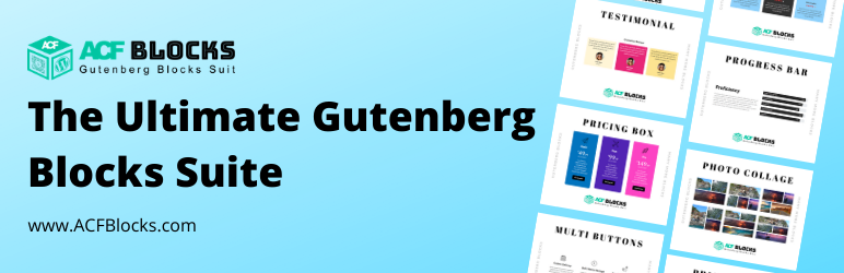 Gutenberg Blocks – ACF Blocks Suite Preview Wordpress Plugin - Rating, Reviews, Demo & Download
