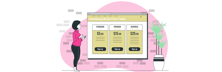 Gutenberg Price Table Block Preview Wordpress Plugin - Rating, Reviews, Demo & Download