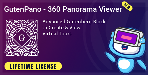 GutenPano – 360 Panorama Viewer For Gutenberg Preview Wordpress Plugin - Rating, Reviews, Demo & Download