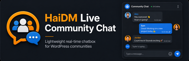 HaiDM Live Community Chat Preview Wordpress Plugin - Rating, Reviews, Demo & Download