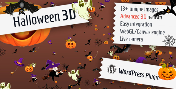 Halloween 3D Plugin for Wordpress Preview - Rating, Reviews, Demo & Download
