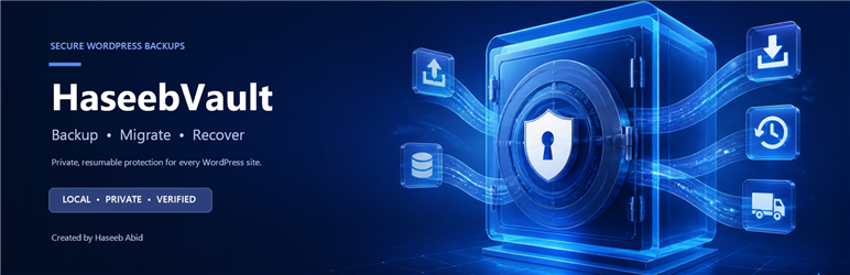 HaseebVault – Backup & Migration Preview Wordpress Plugin - Rating, Reviews, Demo & Download