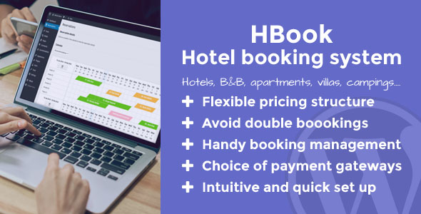 HBook – Hotel Booking System – WordPress Plugin Preview - Rating, Reviews, Demo & Download